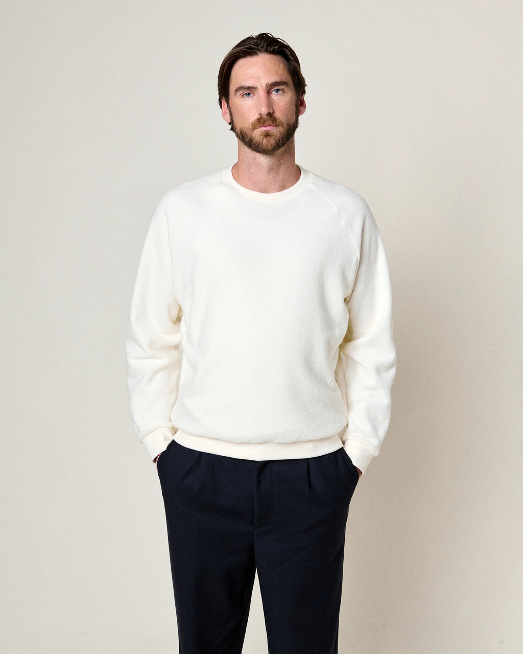Aquae Sponge Sweatshirt — ECRU