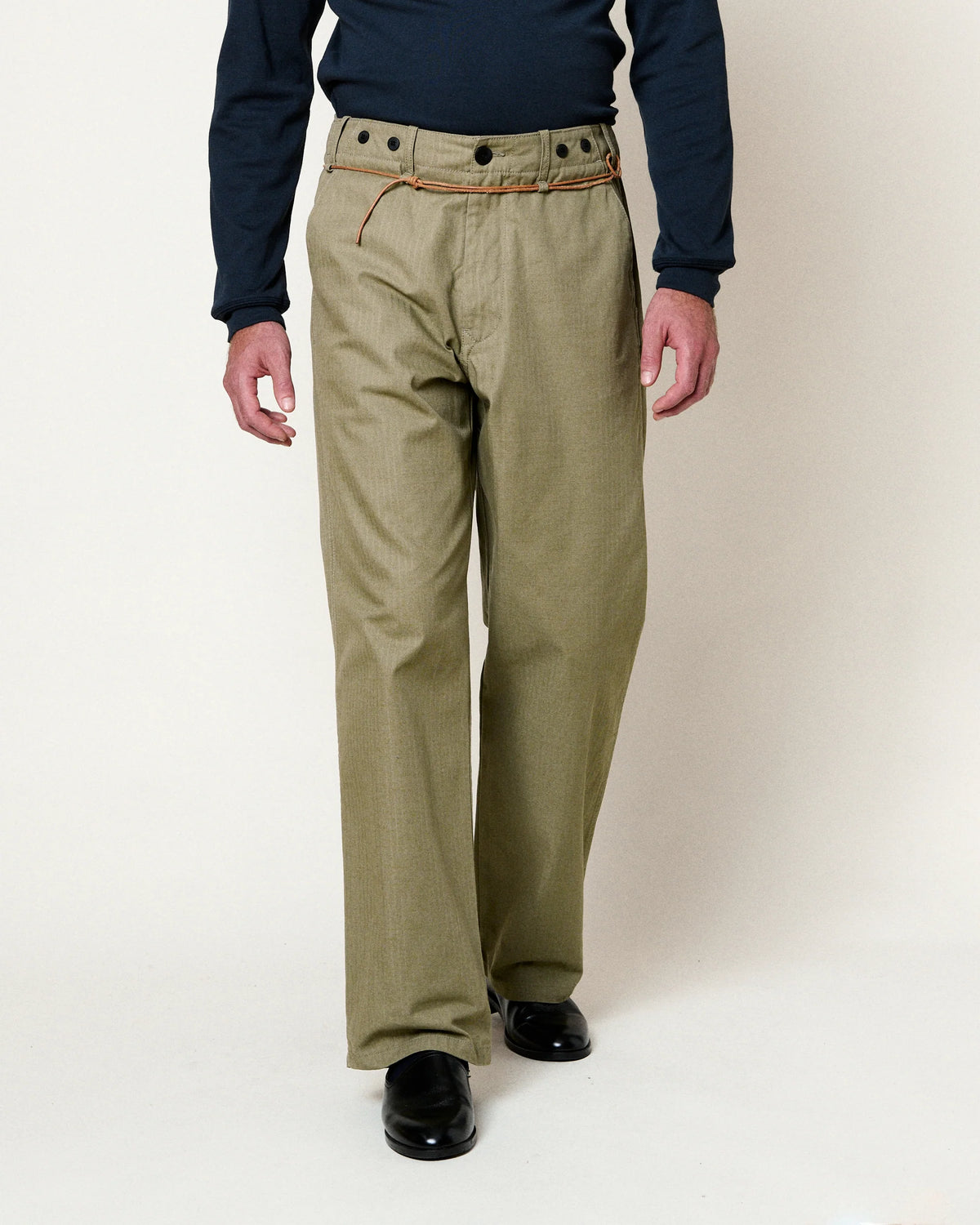 Hemming Cargo Wide Leg Cotton Pants — AGAVE