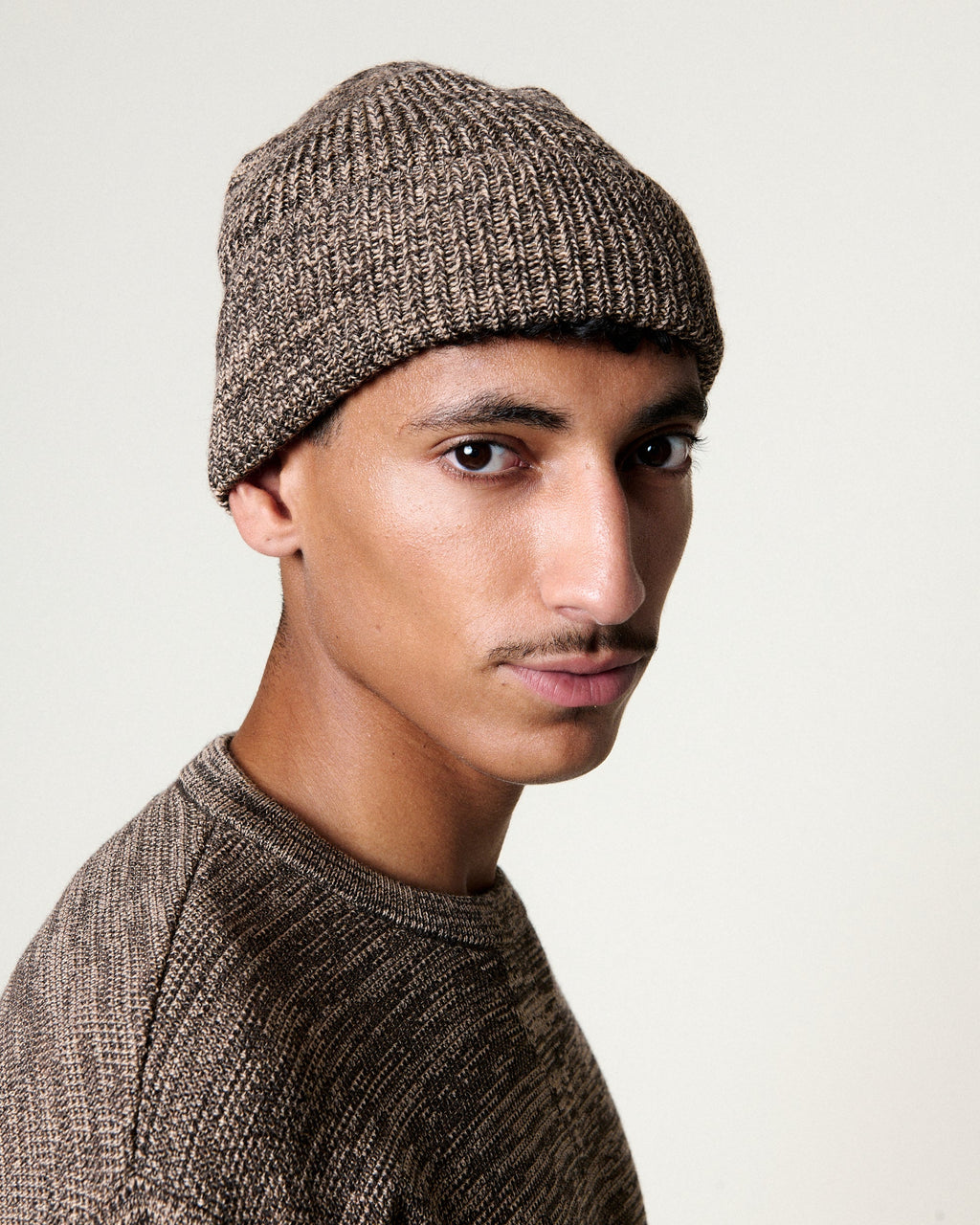 Merino Hat — SPECKLED BROWN