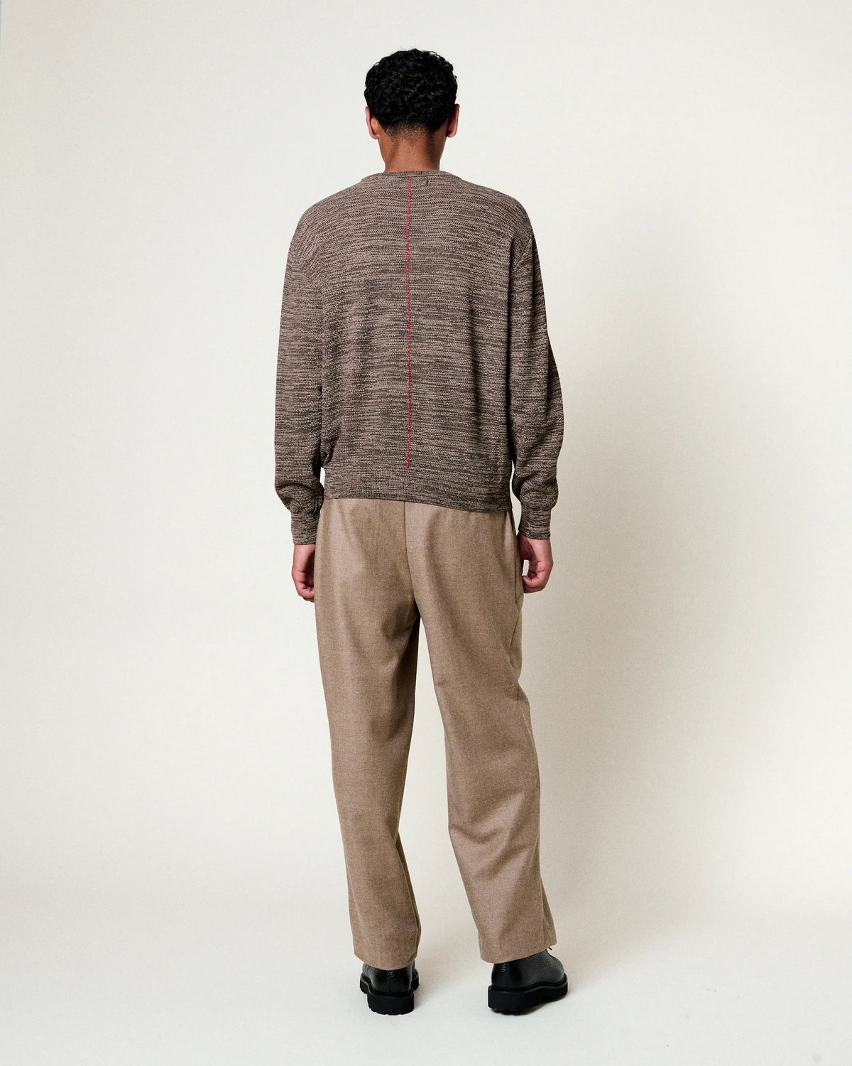 Merino Jumper — SPECKLED BROWN