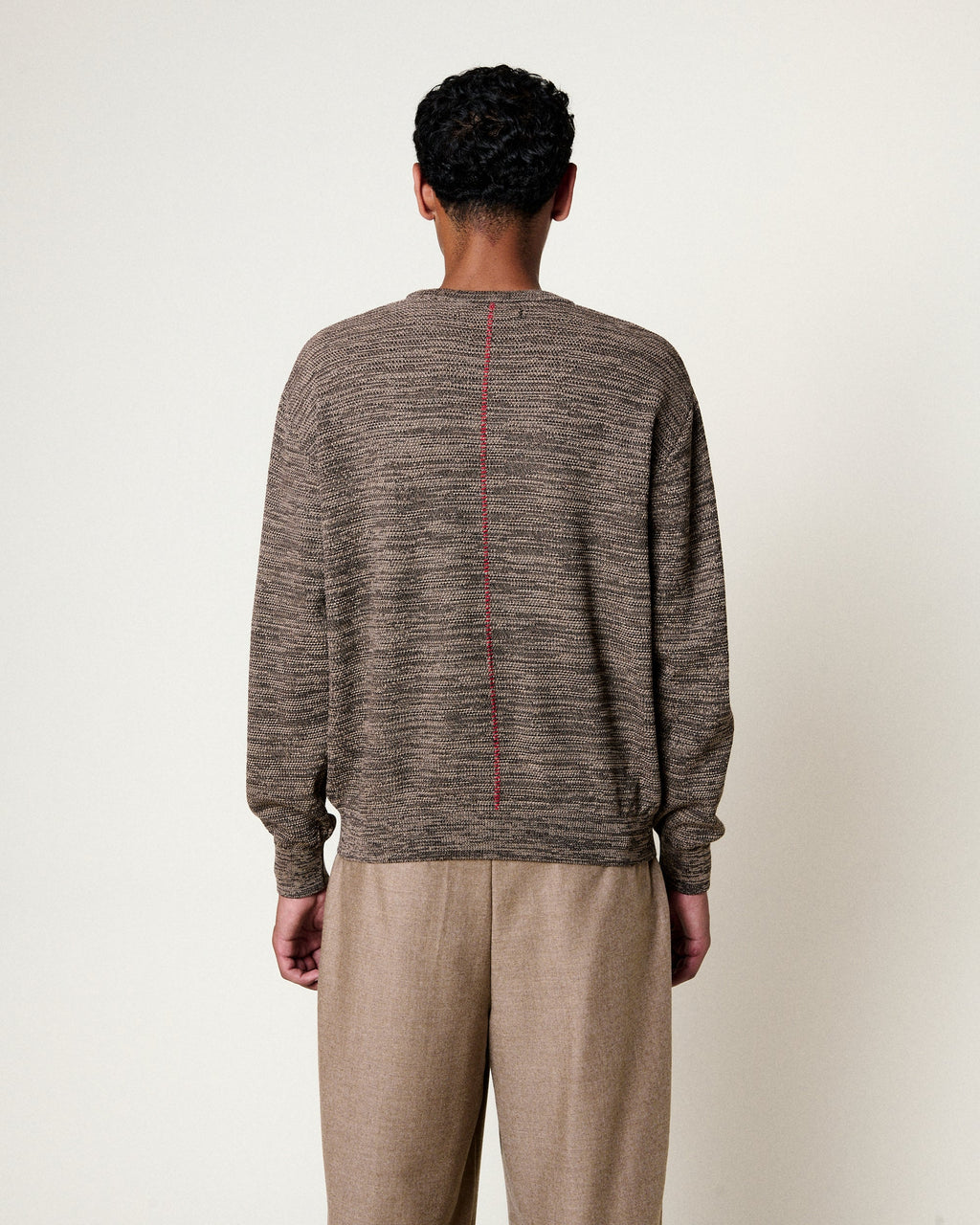 Merino Jumper — SPECKLED BROWN