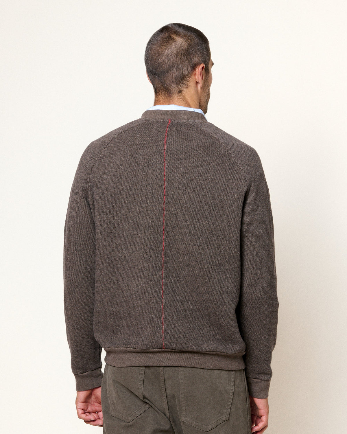 Terry Crewneck Sweater — FALCON GREY