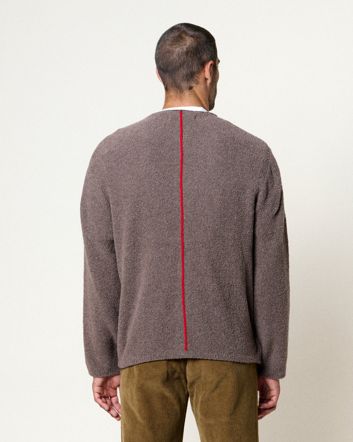 Xavier Cashmere Merino Cardigan — FALCON GREY