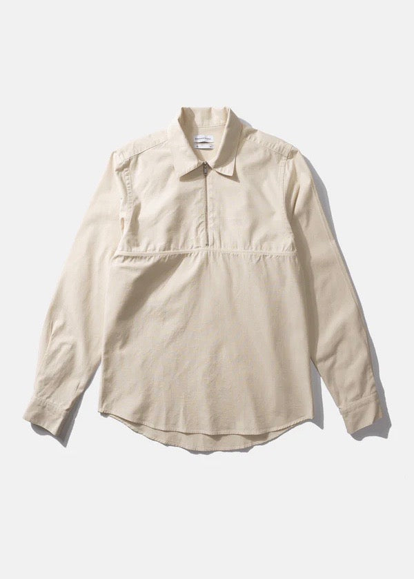 Zipped Shirt — PLAIN BEIGE