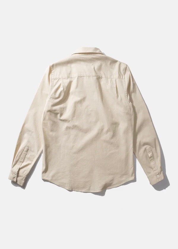 Zipped Shirt — PLAIN BEIGE
