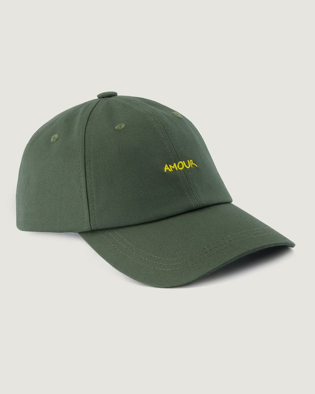 'Amour' Beaumont Twill Cap — ARMY GREEN