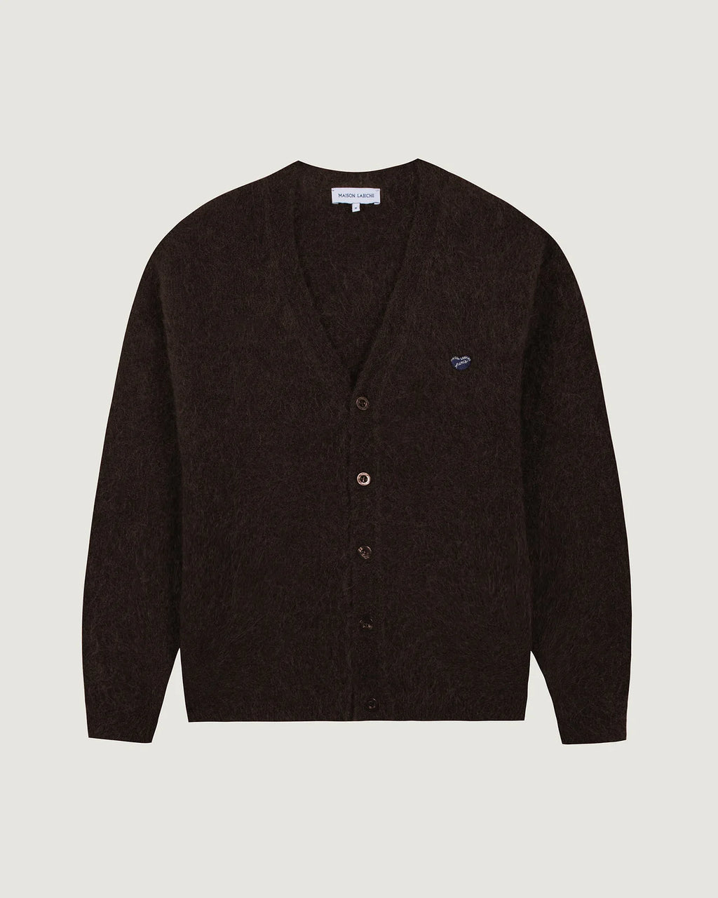 Andigne Mohair Alpaca Cardigan — BROWN