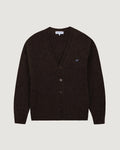Andigne Mohair Alpaca Cardigan — BROWN