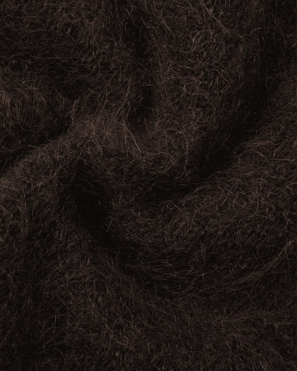 Andigne Mohair Alpaca Cardigan — BROWN