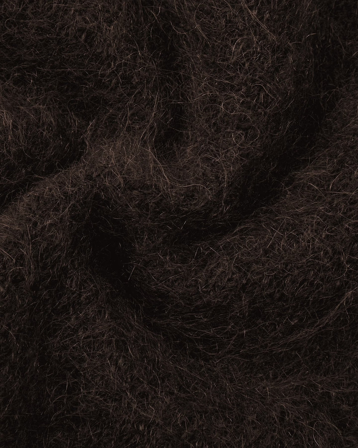 Andigne Mohair Alpaca Cardigan — BROWN