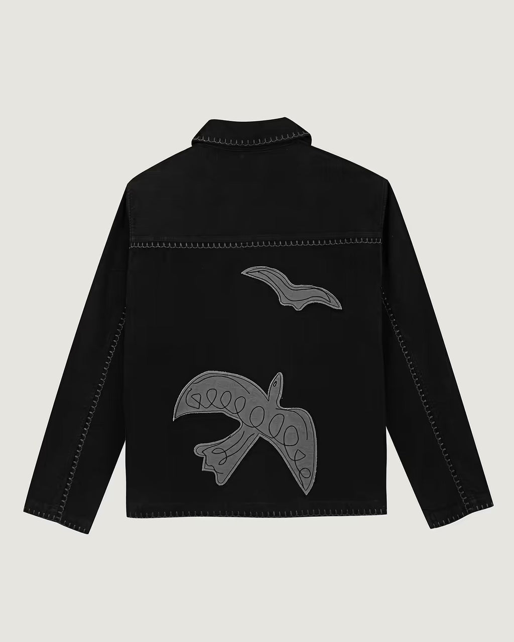 'Birds' Lemonnier Cotton Jacket — CARBON WASHED