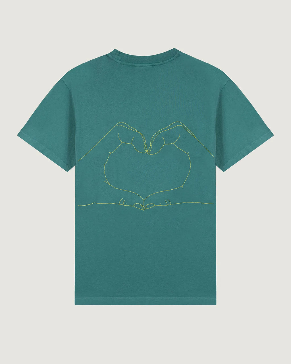 'Je t'aime' Patureau Tee — SEA GREEN WASHED