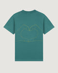 'Je t'aime' Patureau Tee — SEA GREEN WASHED