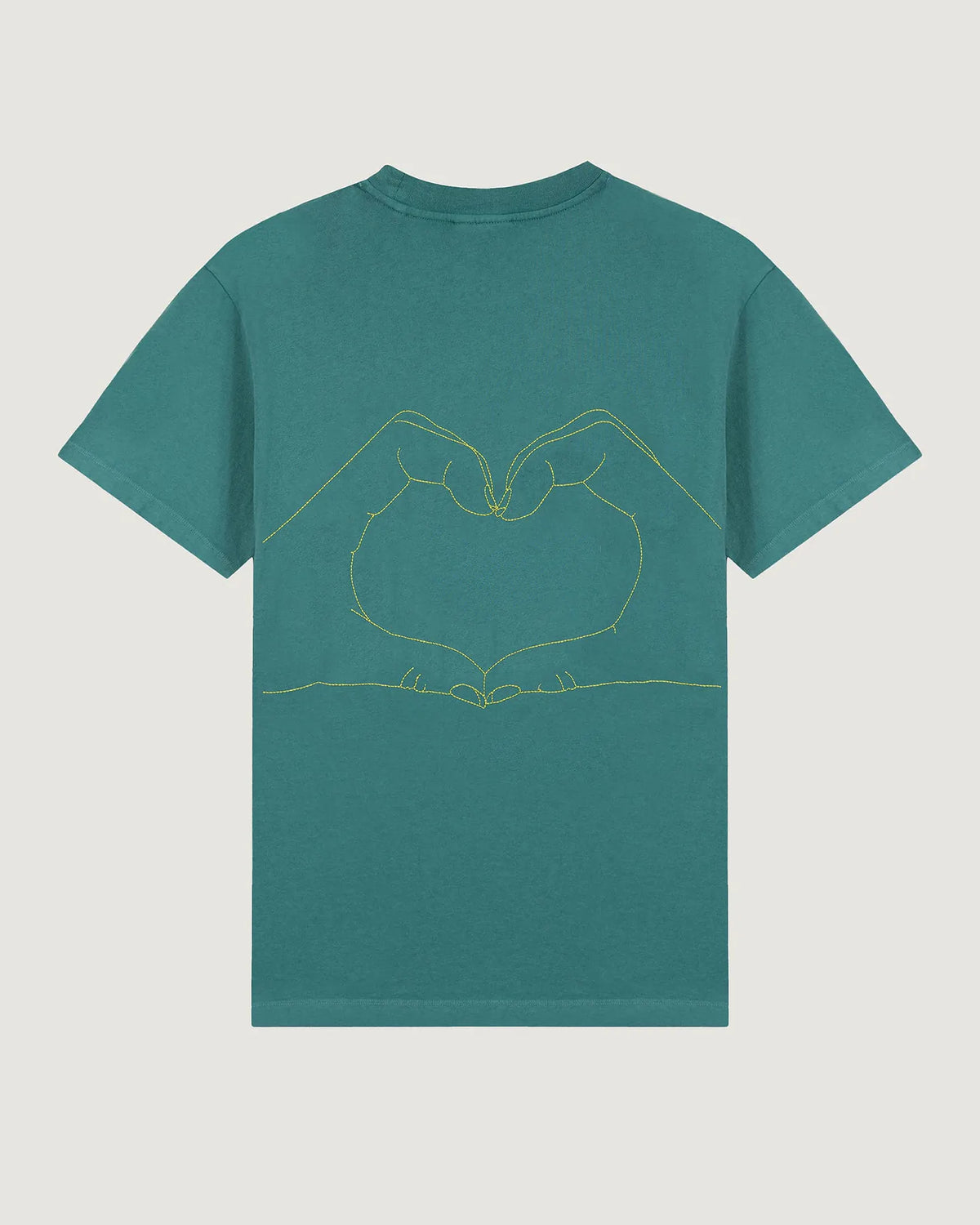 'Je t'aime' Patureau Tee — SEA GREEN WASHED