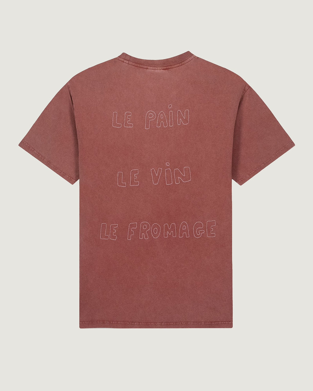 'Pain Vin Fromage' Patureau Tee — ACAJOU WASHED
