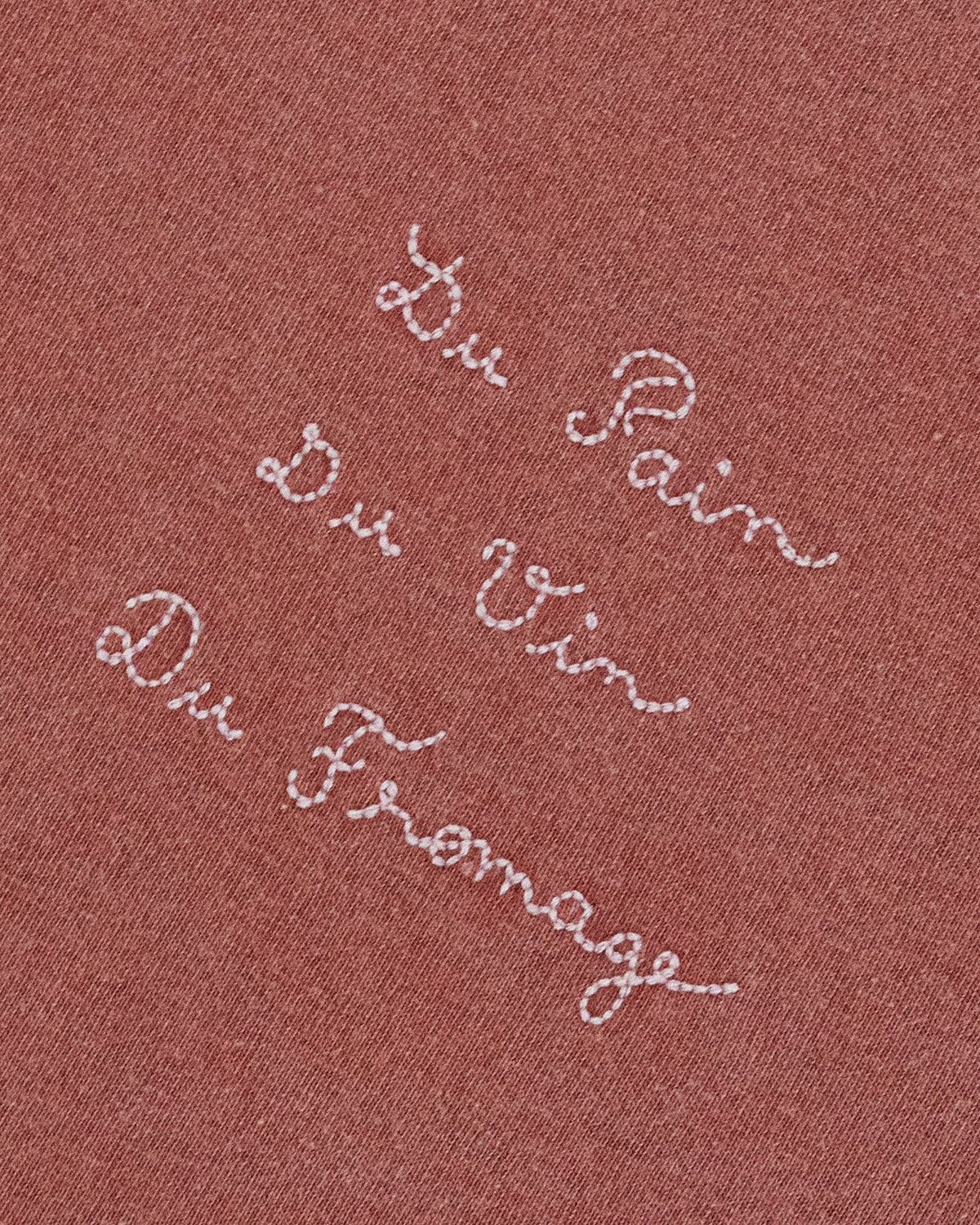 'Pain Vin Fromage' Patureau Tee — ACAJOU WASHED