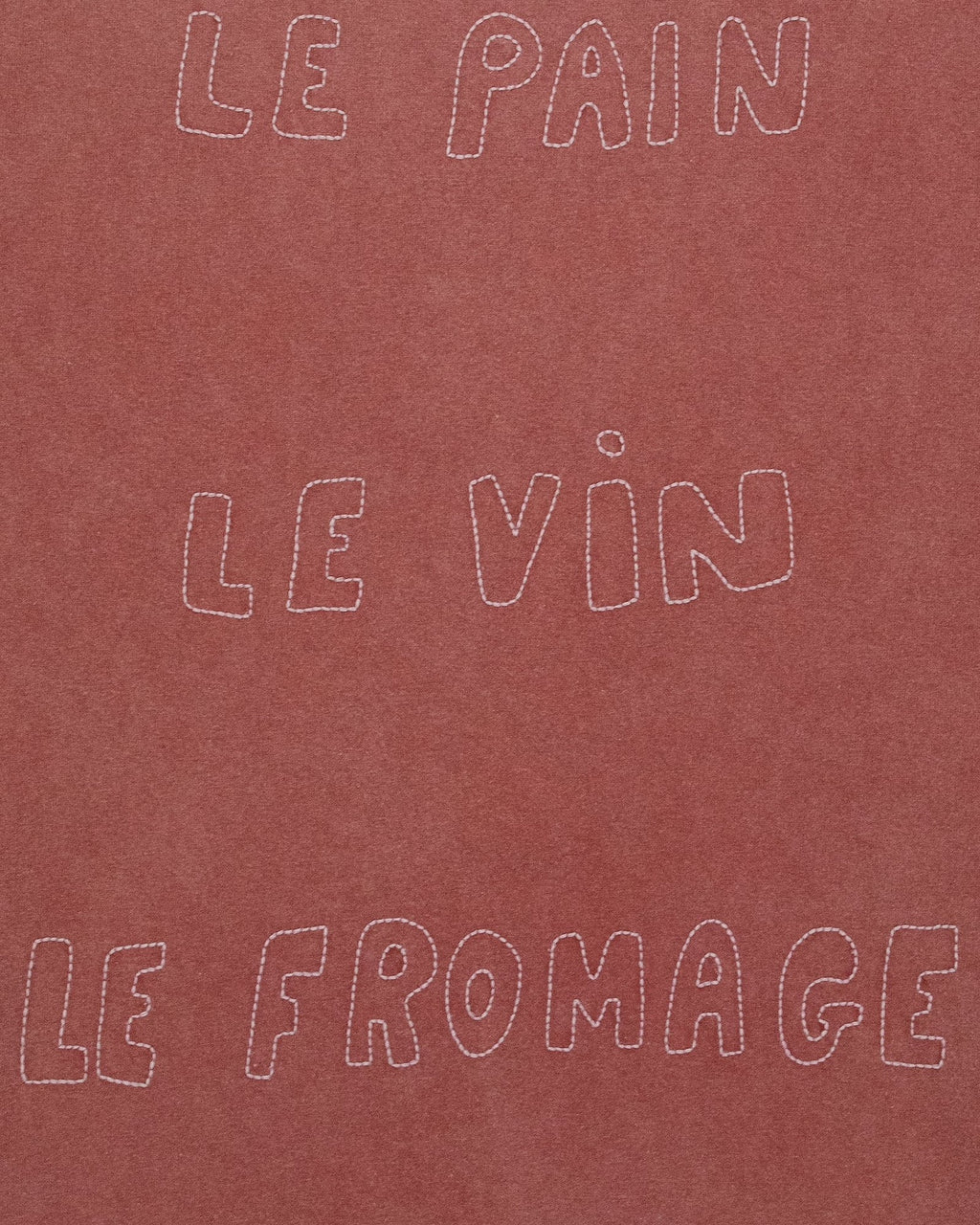 'Pain Vin Fromage' Patureau Tee — ACAJOU WASHED