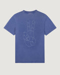 'Peace please' Patureau Tee — ROYAL BLUE WASHED