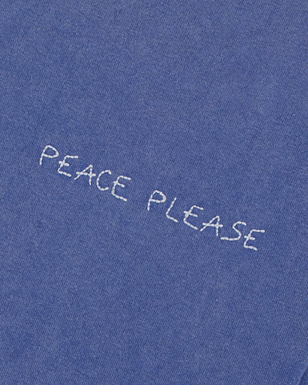 'Peace please' Patureau Tee — ROYAL BLUE WASHED