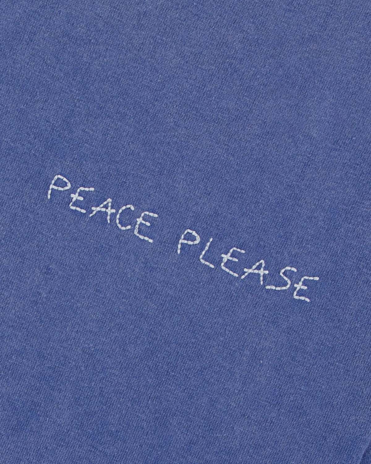 'Peace please' Patureau Tee — ROYAL BLUE WASHED