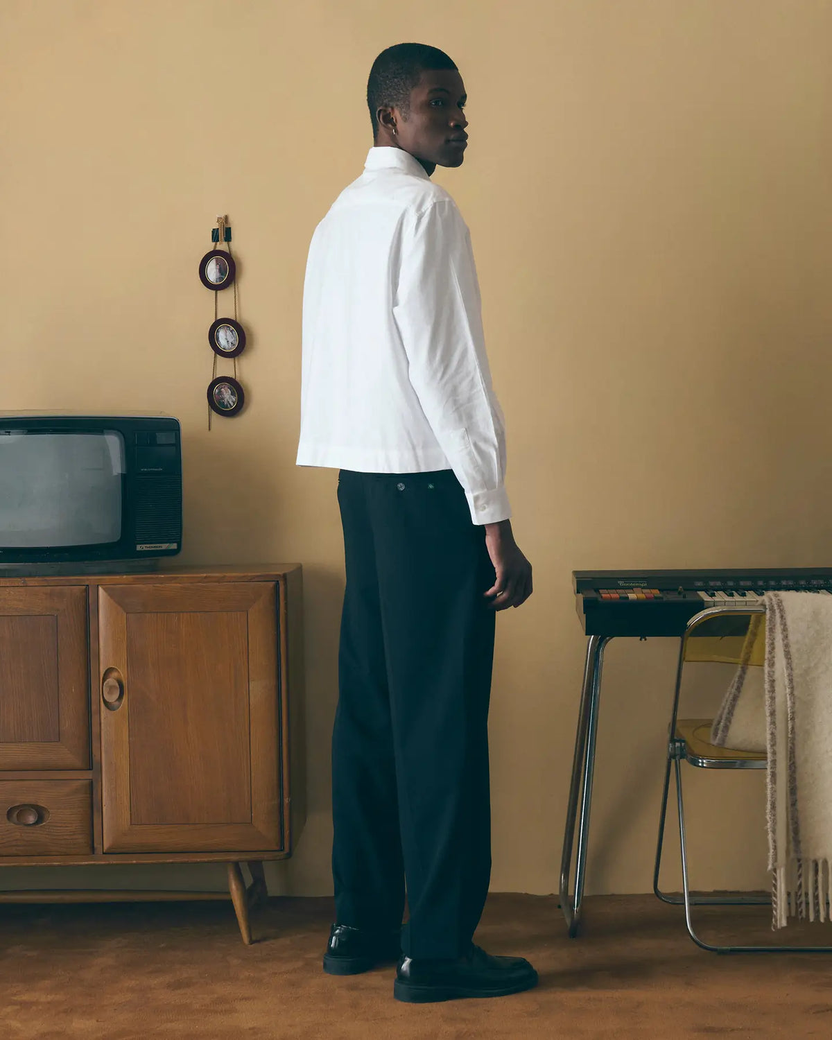 'Out of Office' Varize Cotton Shirt — OXFORD WHITE