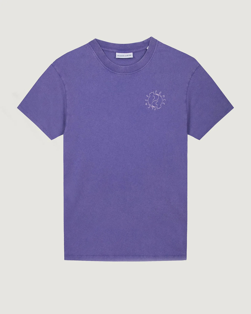 'Missing Peace' Bainville Tee  — PLUM WASHED