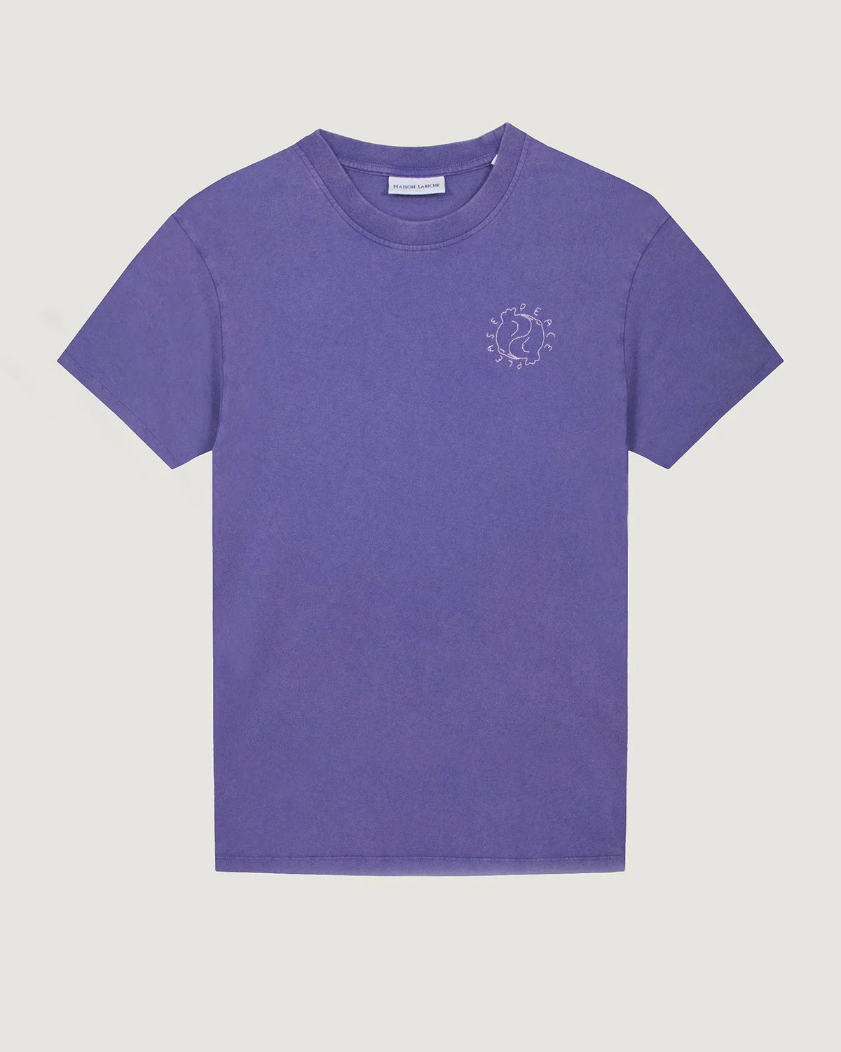 'Missing Peace' Bainville Tee  — PLUM WASHED