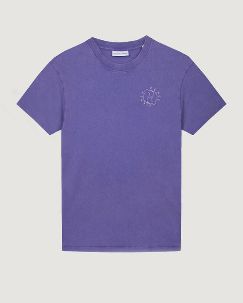 'Missing Peace' Bainville Tee  — PLUM WASHED