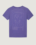 'Missing Peace' Bainville Tee  — PLUM WASHED