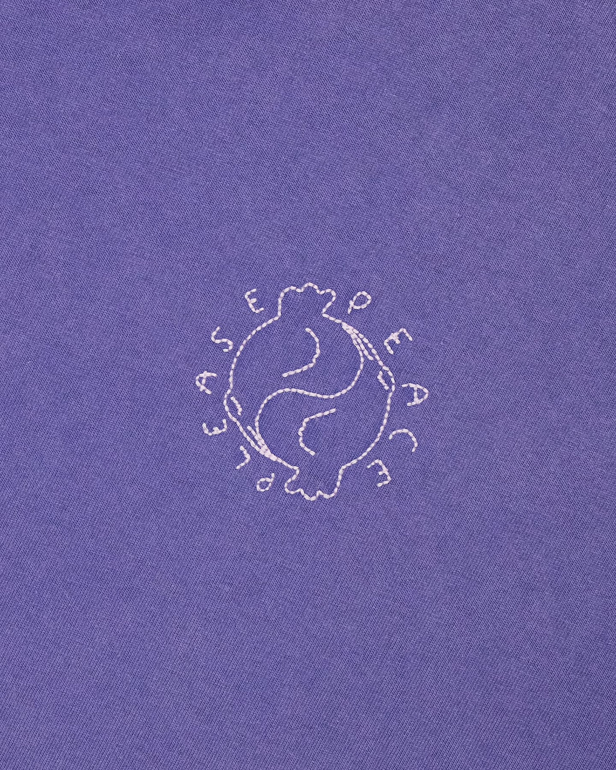 'Missing Peace' Bainville Tee  — PLUM WASHED