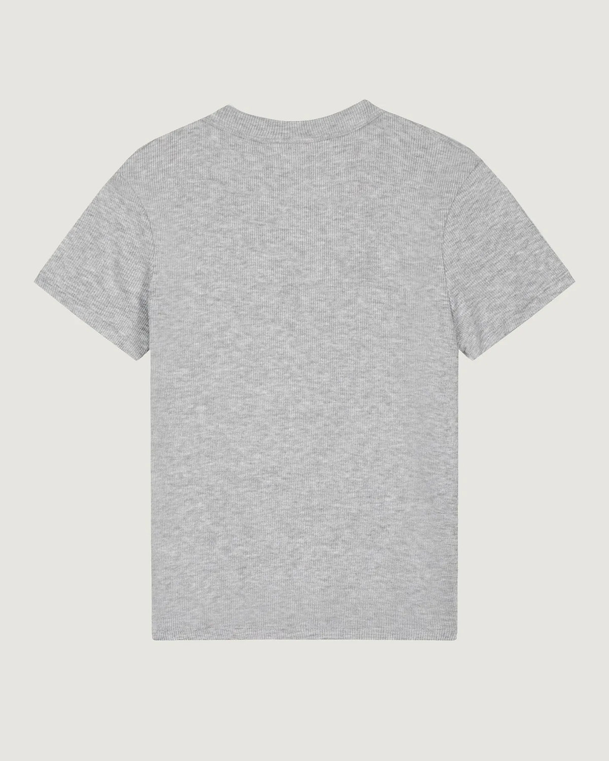 'Ciao' Combes Ribbed Tee  — HEATHER GREY