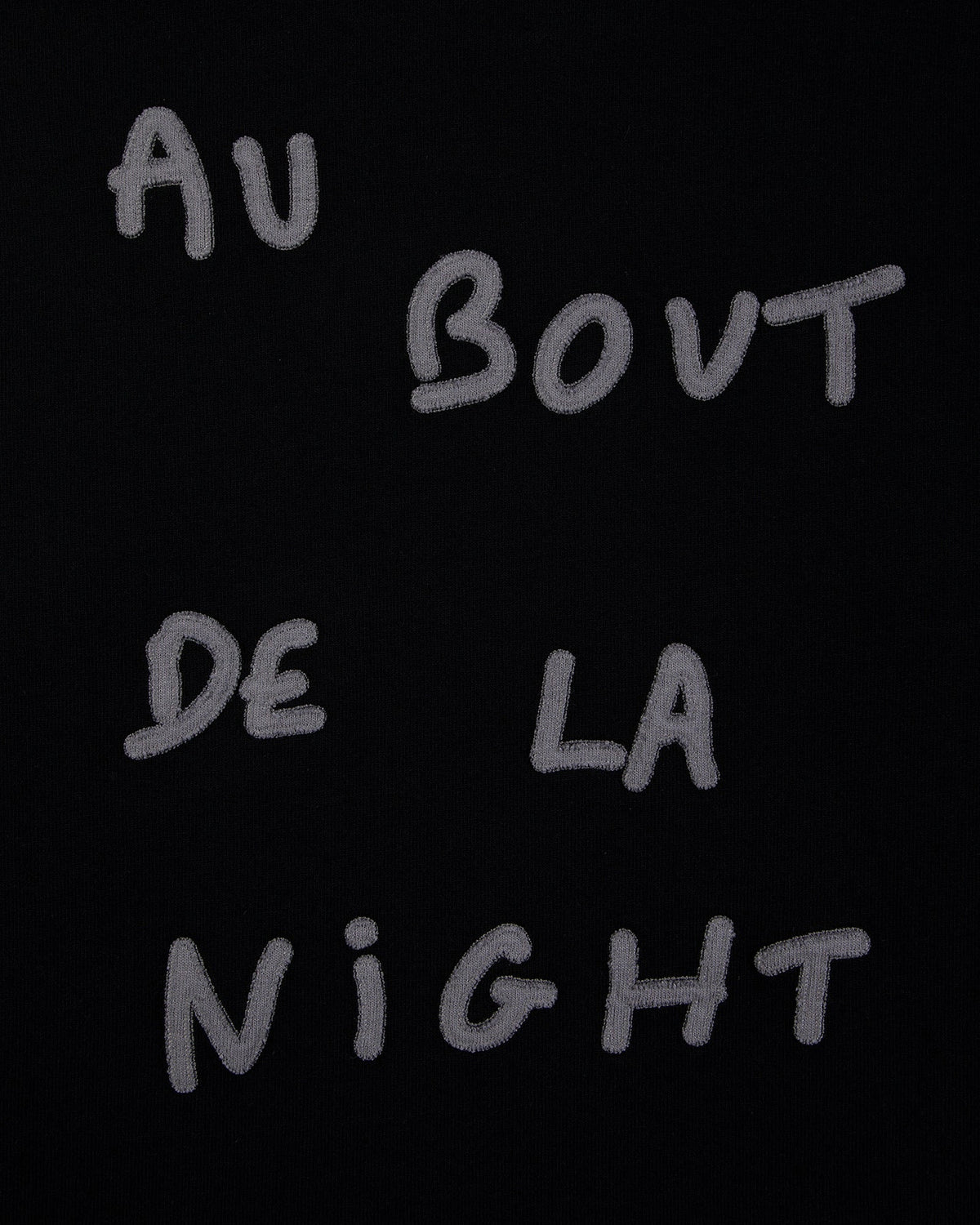 'Au bout de la night' Manhes Sweatshirt — BLACK