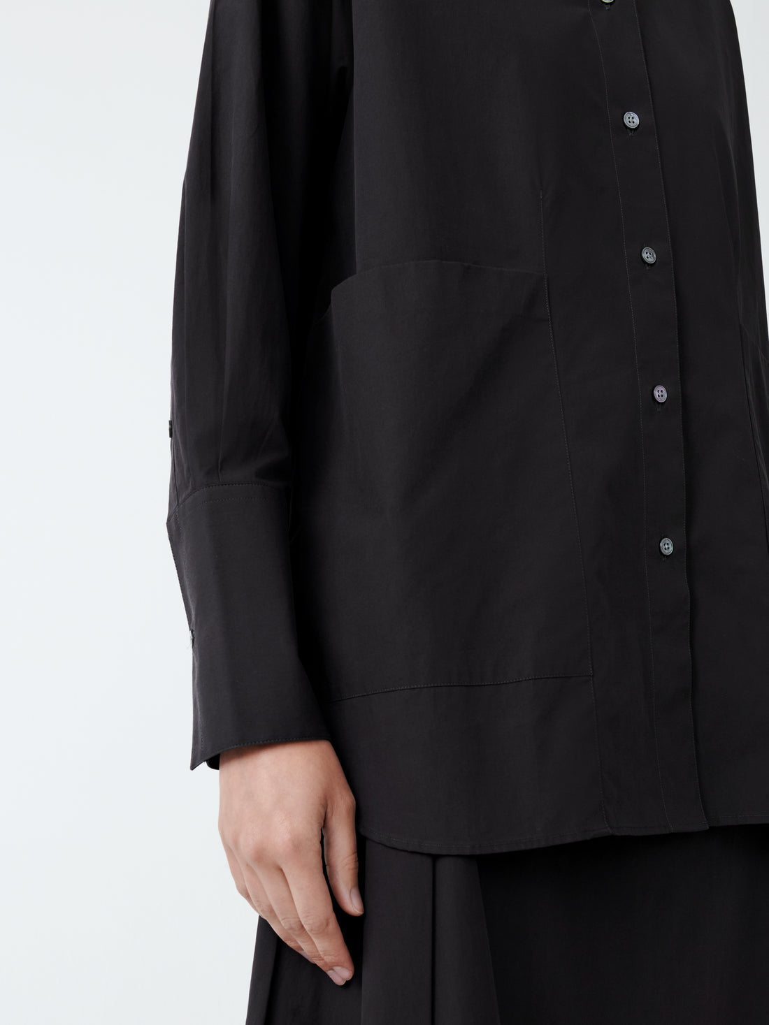 Beek Powder Cotton Shirt — BLACK GRAPE