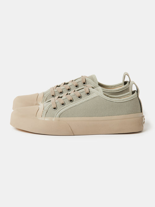 Byrd Rubberised Canvas Shoe — KHAKI