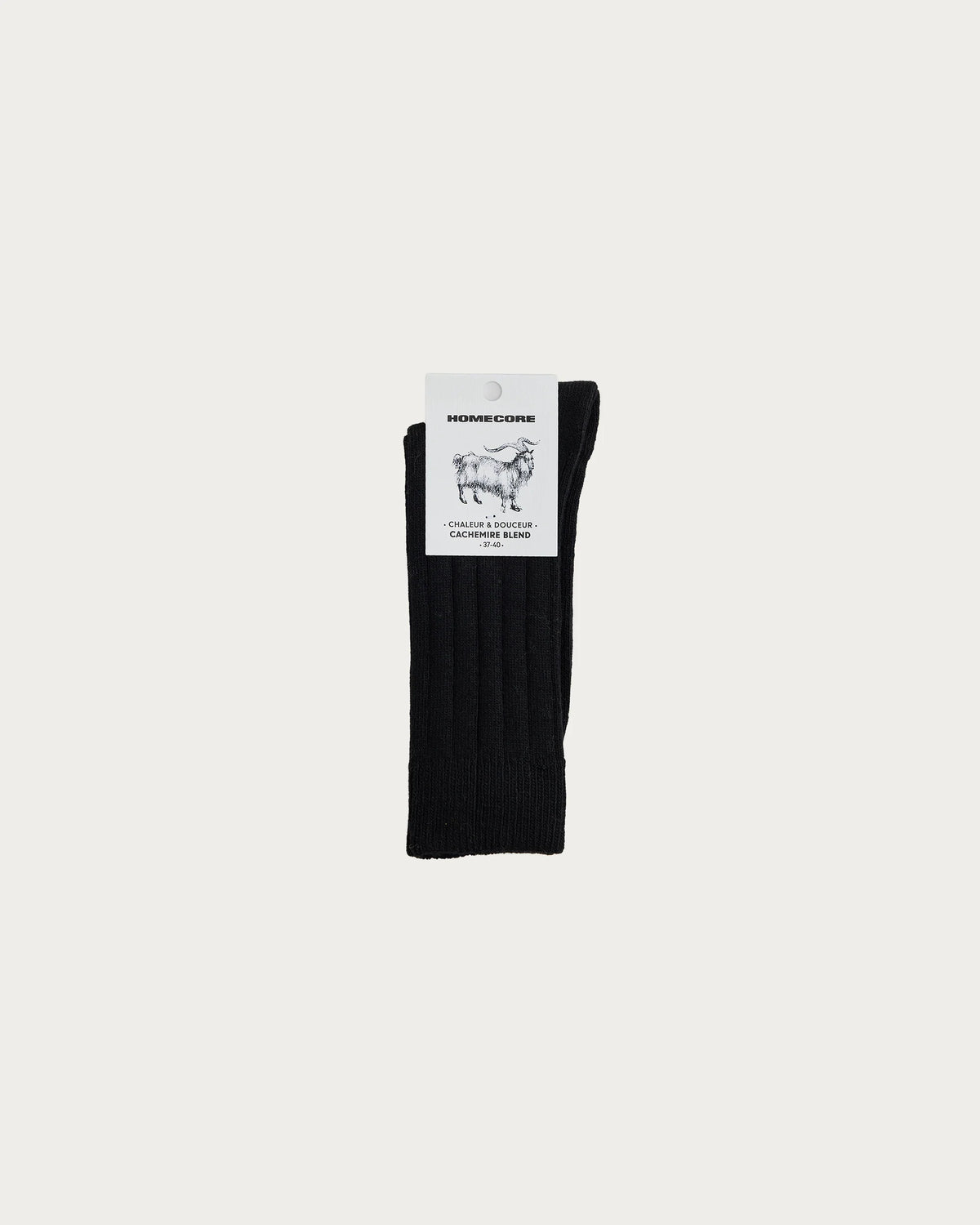Cashmere Socks — BLACK