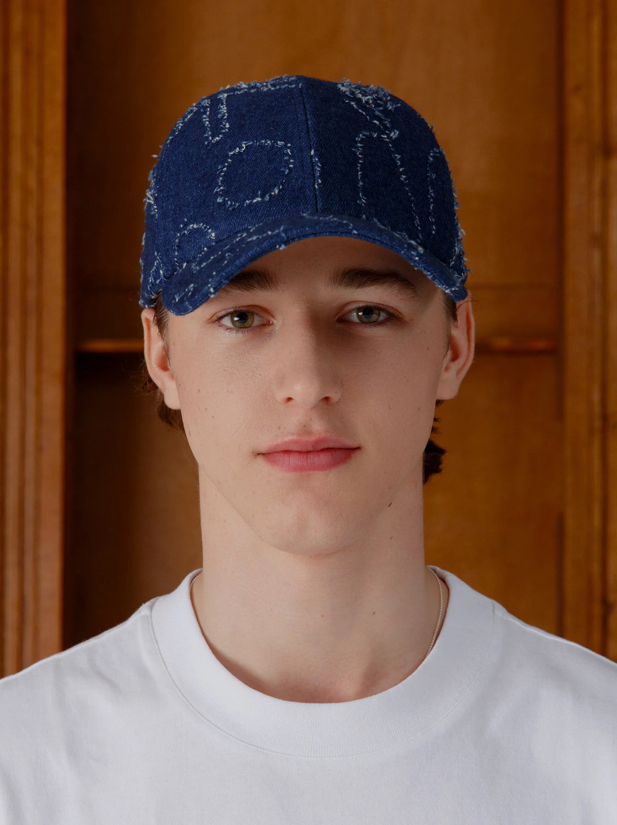 Unisex Winter Flowers Cap — DENIM BLUE