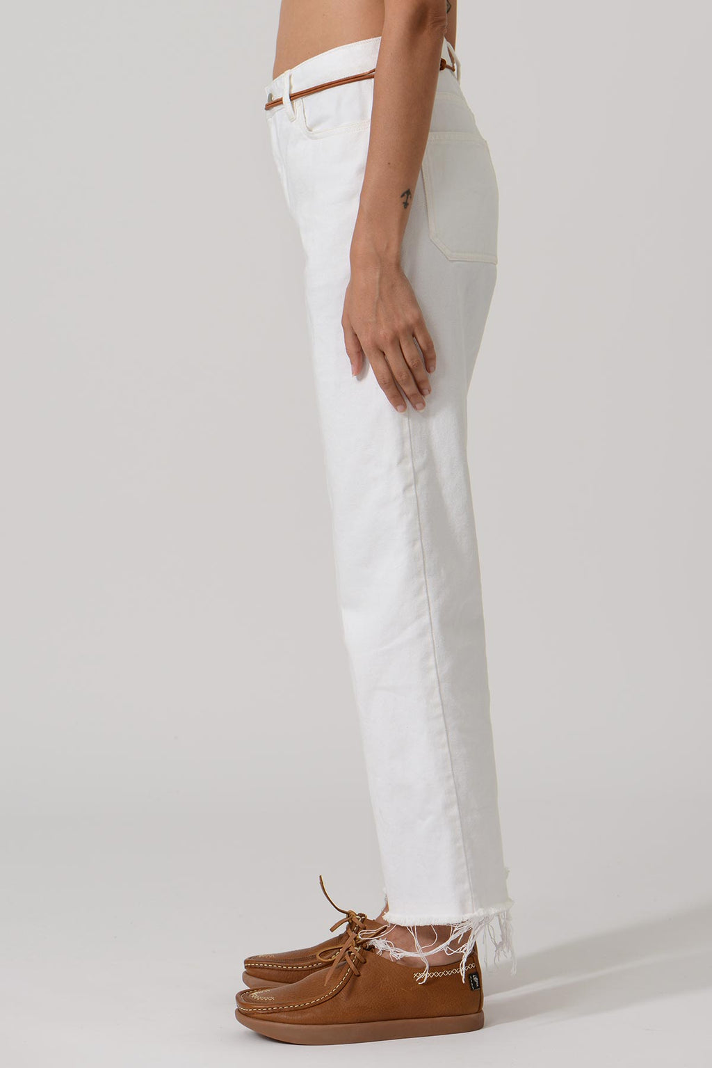 Patricia Pants Raw Edge Botton — ECRU