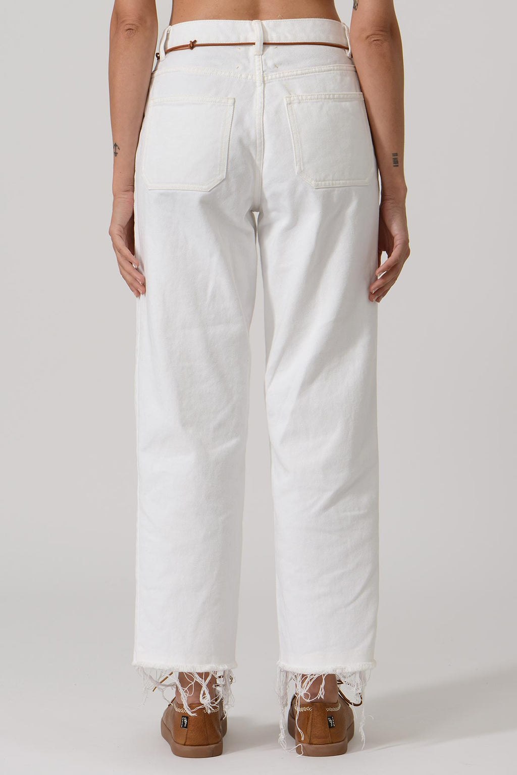Patricia Pants Raw Edge Botton — ECRU