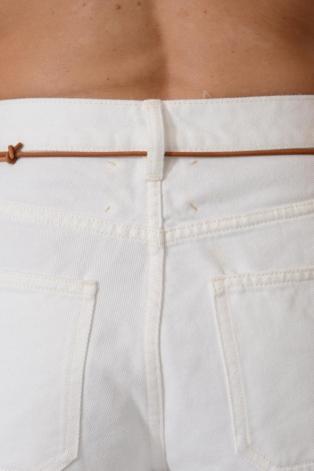 Patricia Pants Raw Edge Botton — ECRU
