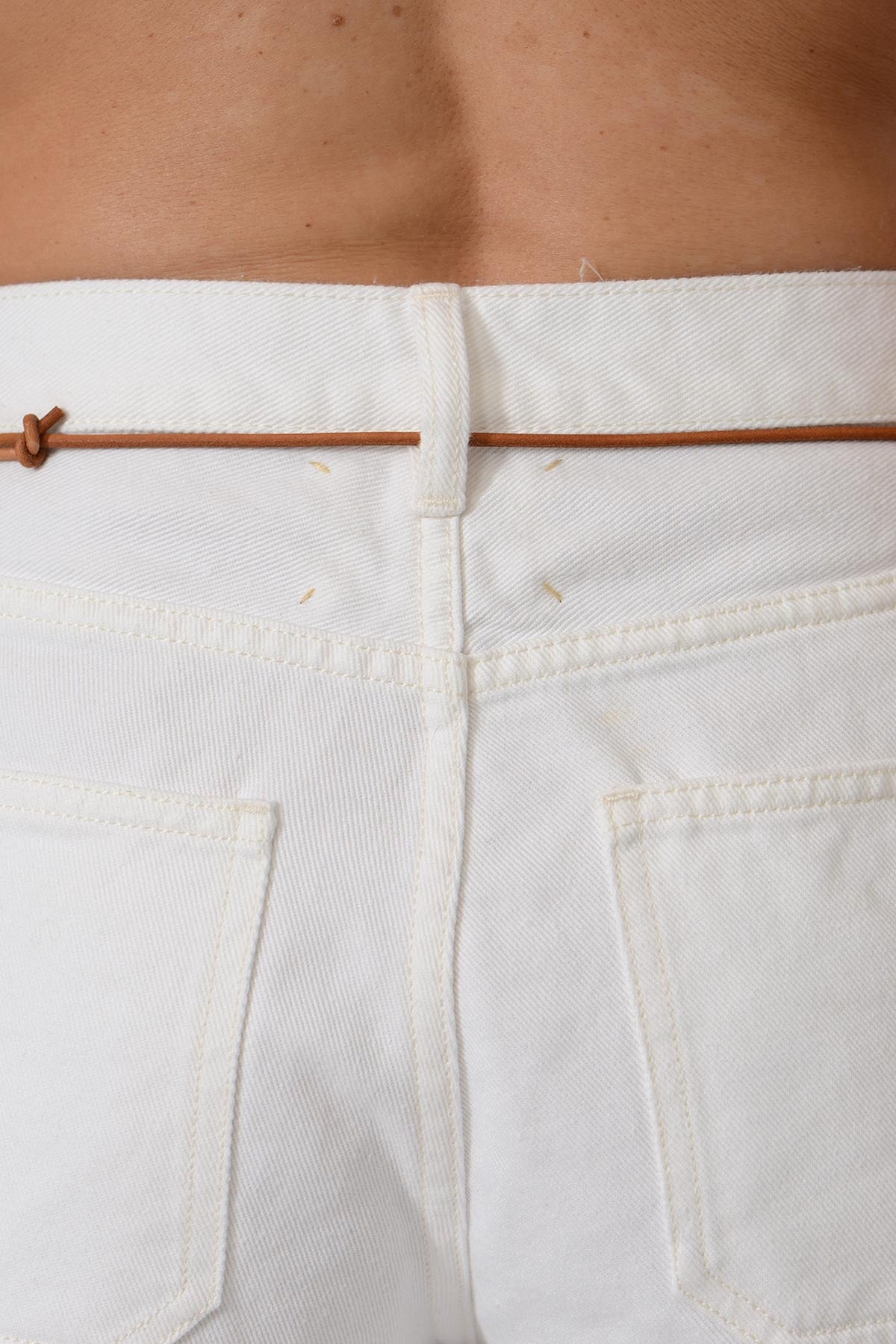 Patricia Pants Raw Edge Botton — ECRU