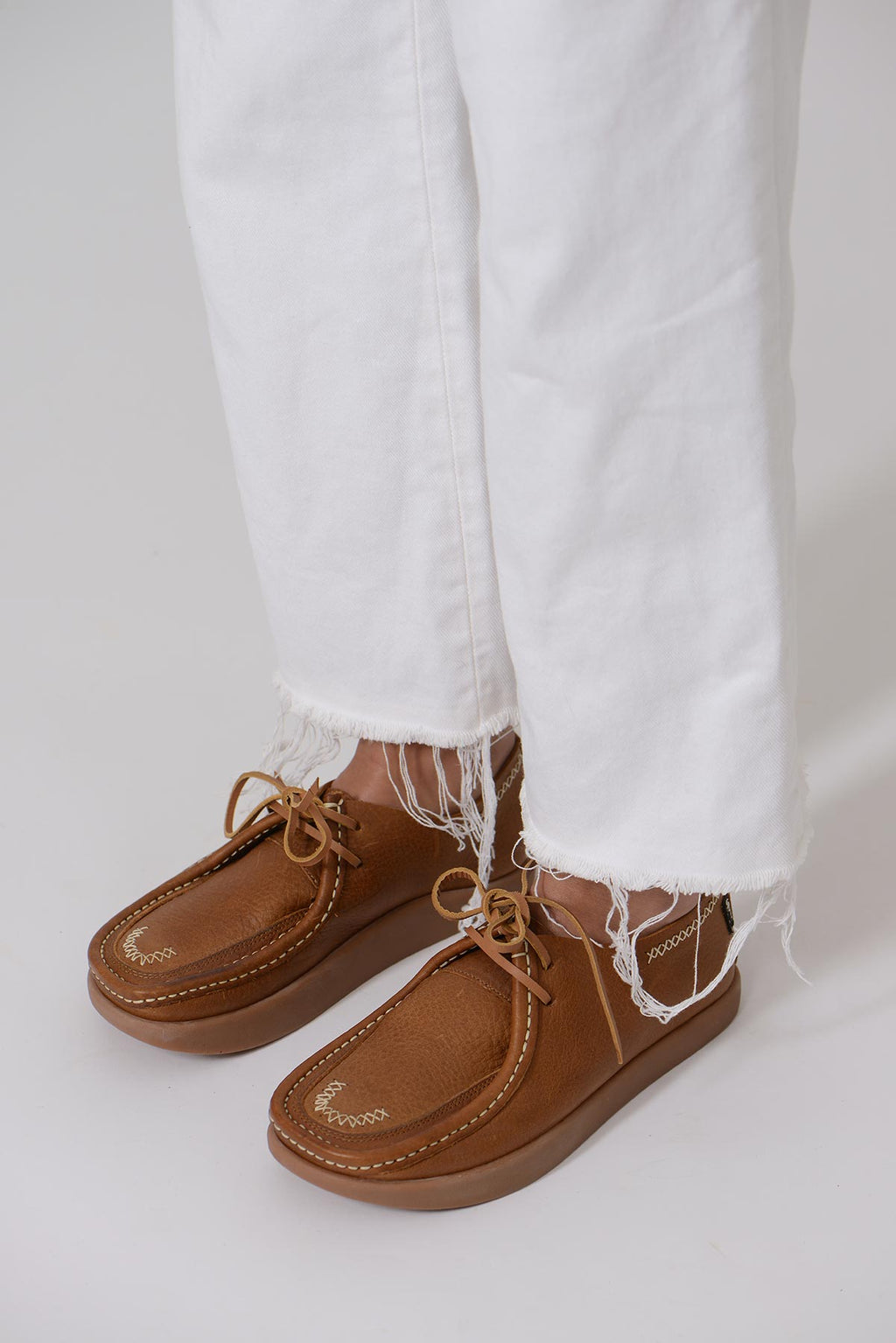 Patricia Pants Raw Edge Botton — ECRU