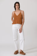 Patricia Pants Raw Edge Botton — ECRU