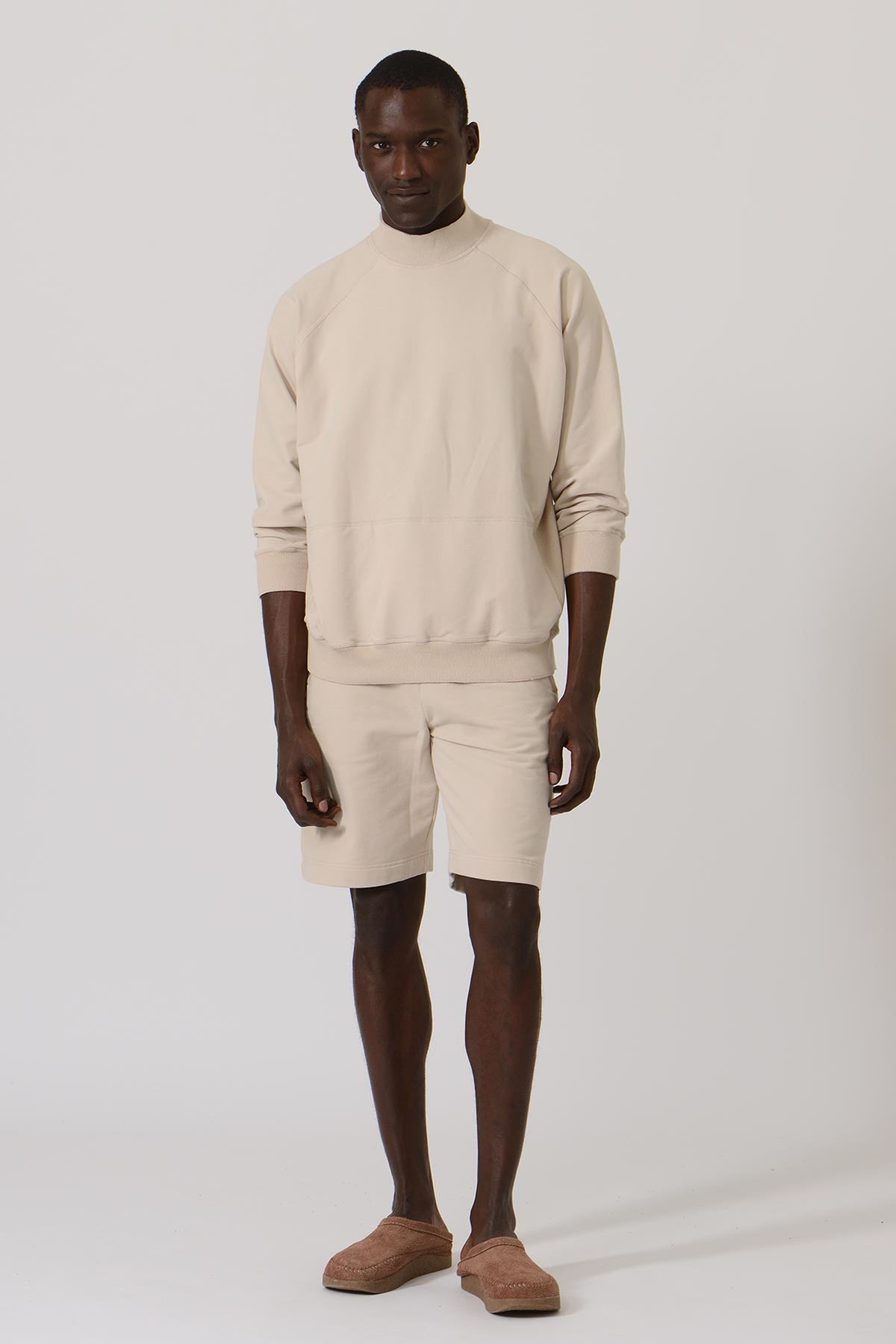 Earlymade Plain Shorts — ECRU