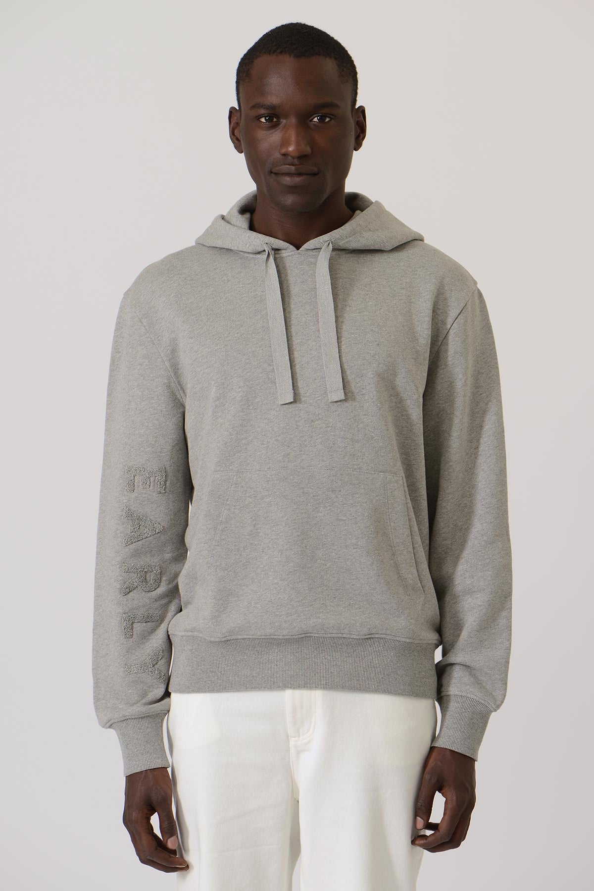 Early High-Stitch Logo Hoodie — GREY