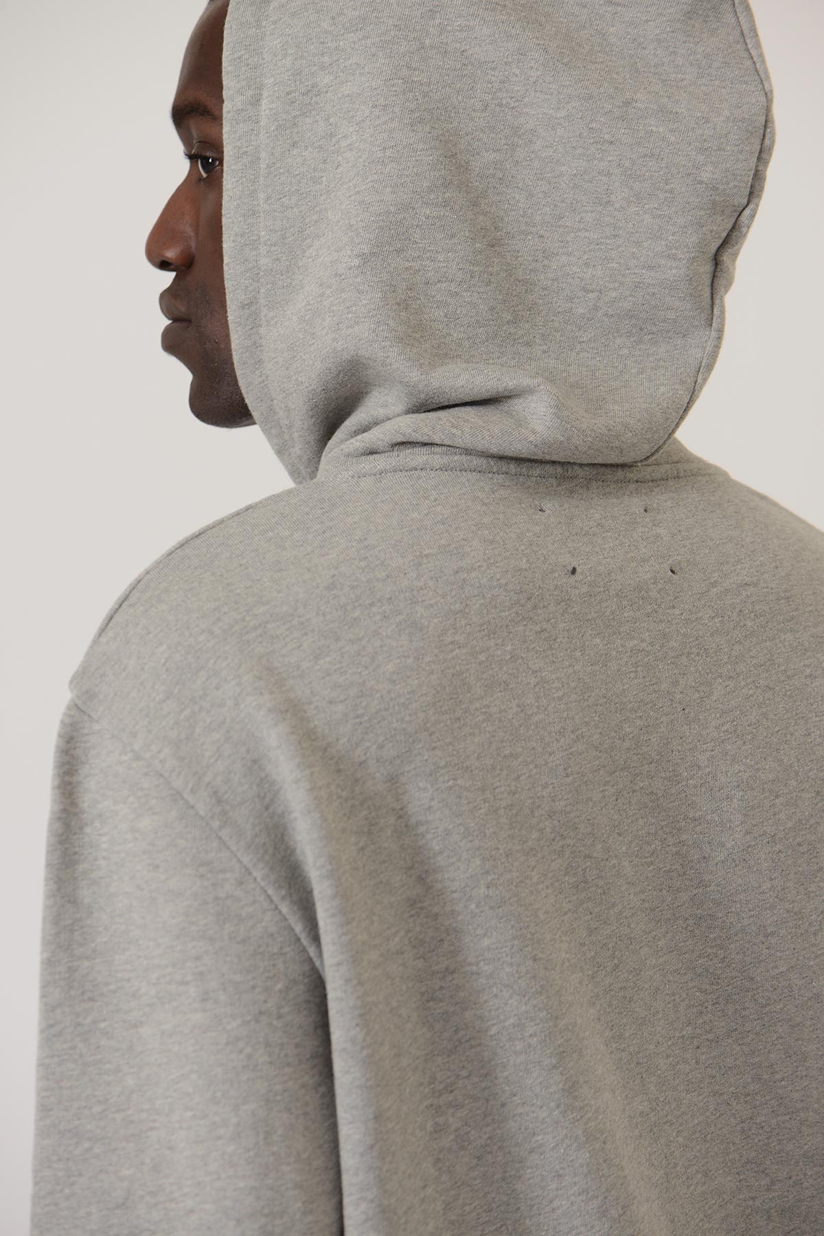Early High-Stitch Logo Hoodie — GREY