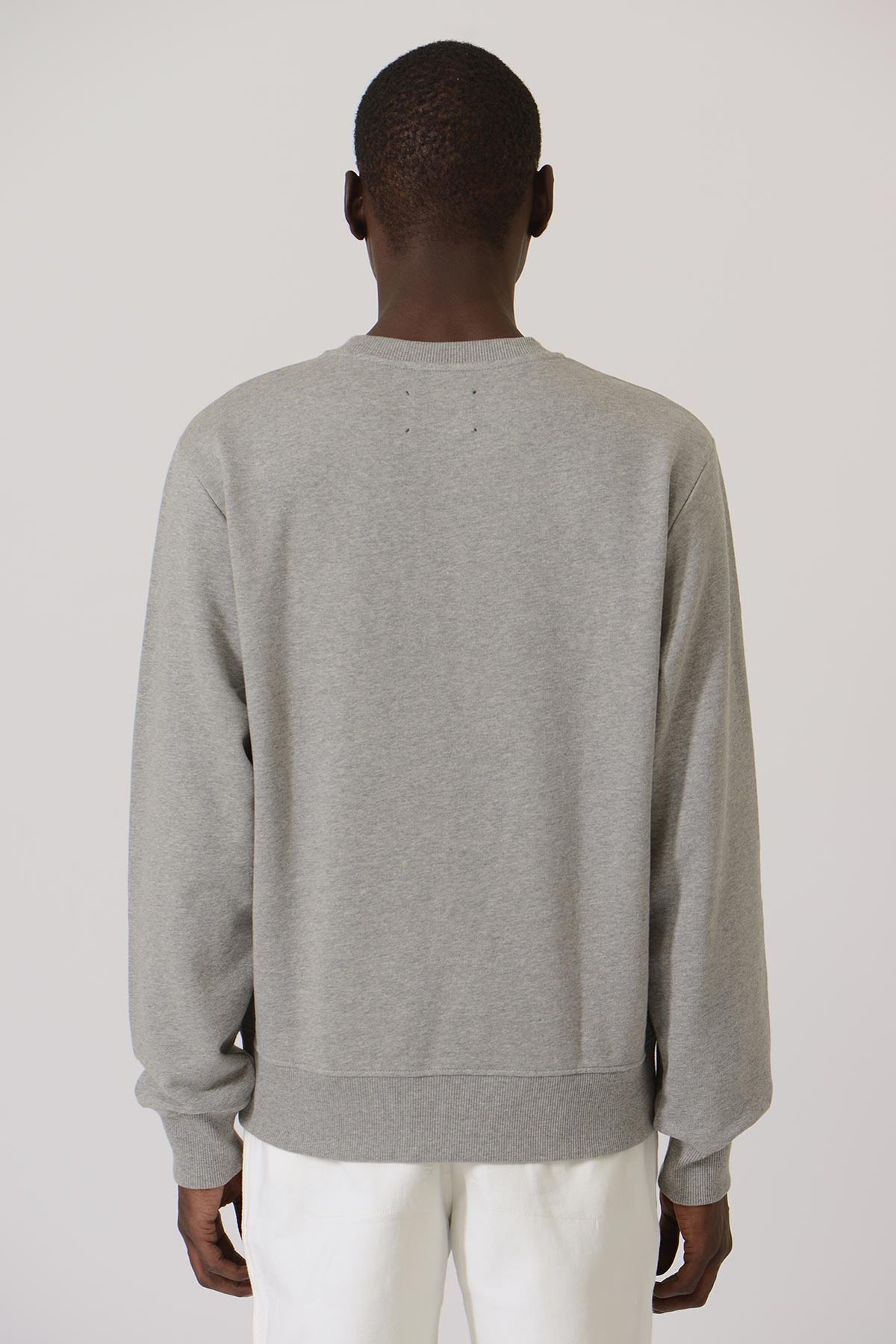 Early High-Stitch Logo Sweat — GREY