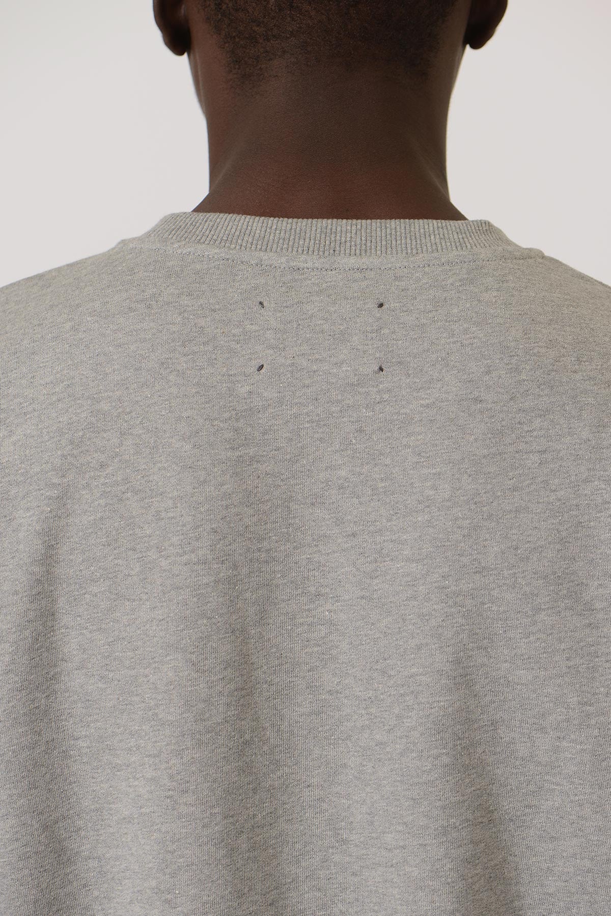 Early High-Stitch Logo Sweat — GREY