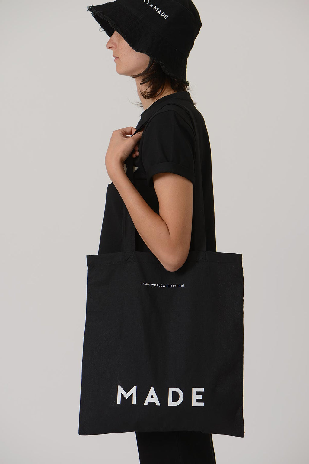 Early Small Tote Bag — BLACK