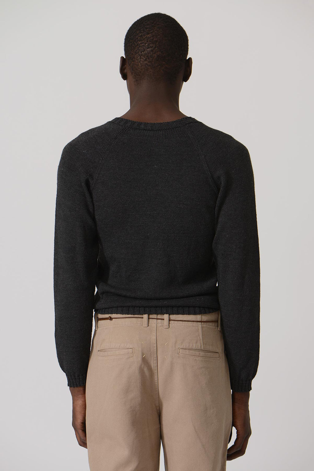 Raglan Knit LS Sweater — MOSS GREEN