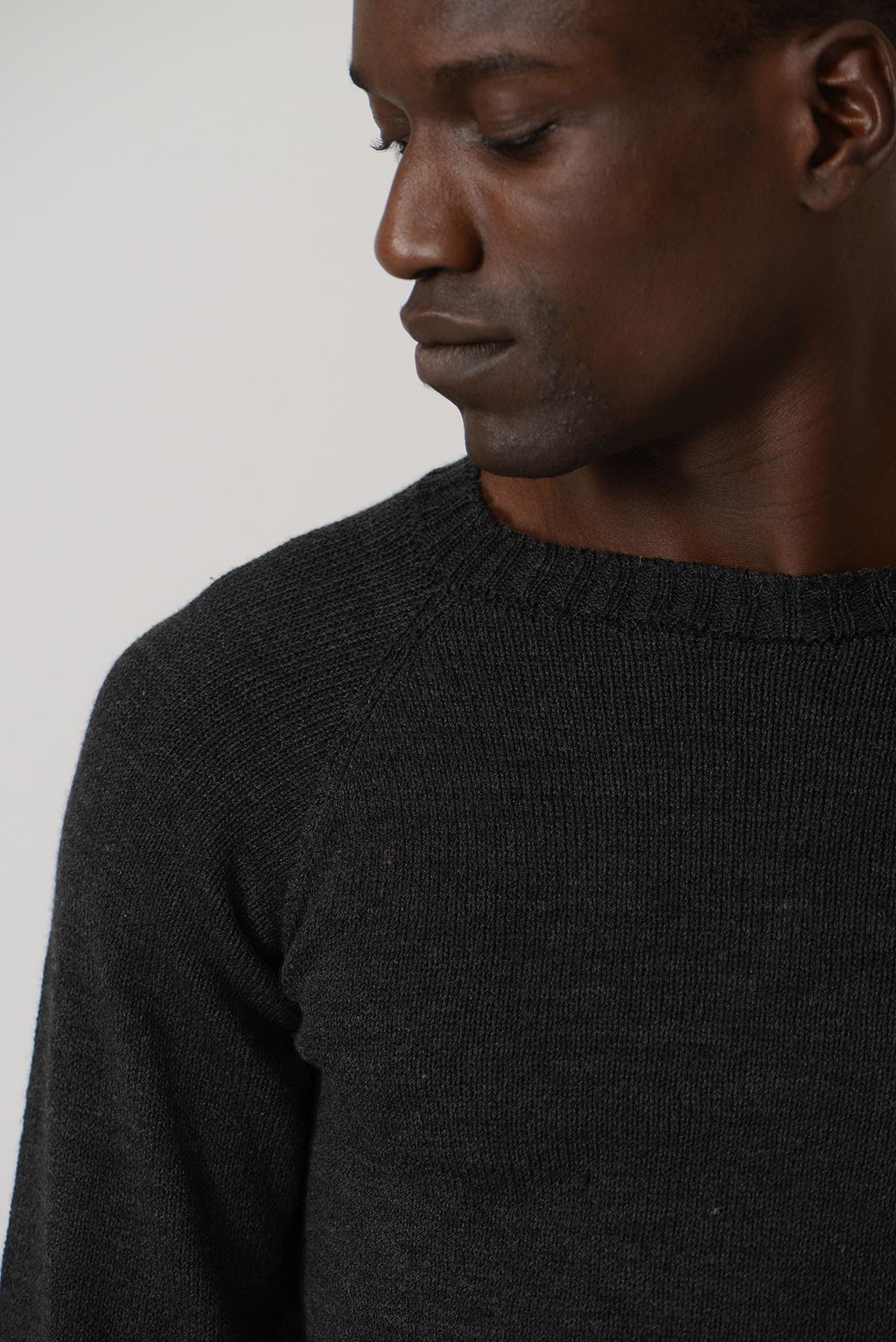 Raglan Knit LS Sweater — MOSS GREEN